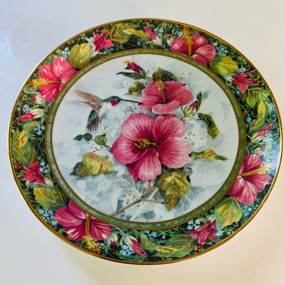 THE IMPERIAL HUMMINGBIRD Plate The Franklin Mint Artist Theresa Politowicz